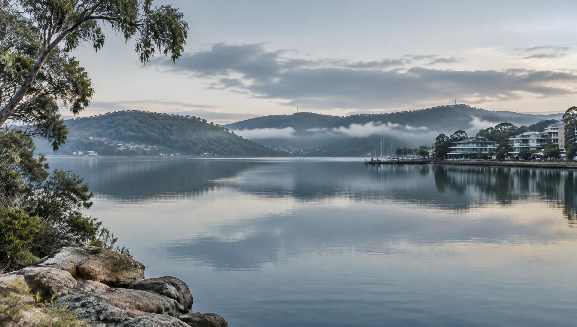 Brisbane Water at Gosford on the Central Coast of NSW